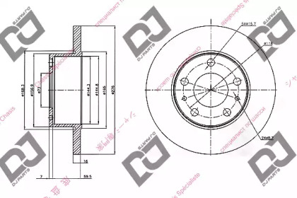 Тормозной диск DJ PARTS BD1478